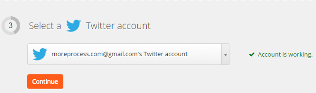 Select Twitter account in Zapier Select Twitter account in Zapier