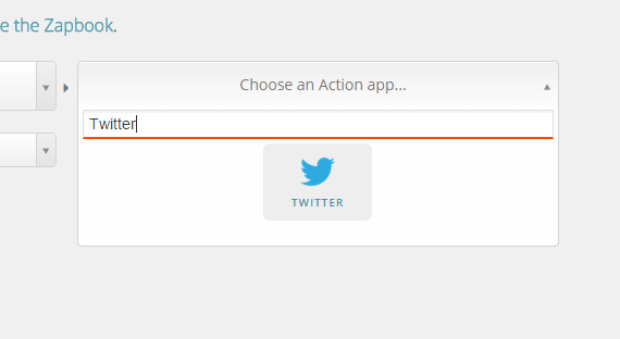Select an action app in Zapier Select an action app in Zapier