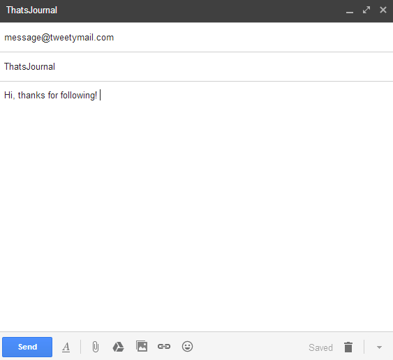 Send a direct message to a Twitter user from email Send a direct message to a Twitter user from email