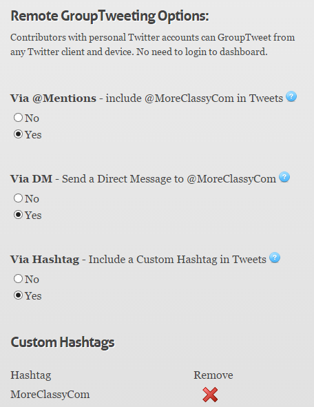 Set up tweet methods in GroupTweet Set up tweet methods in GroupTweet
