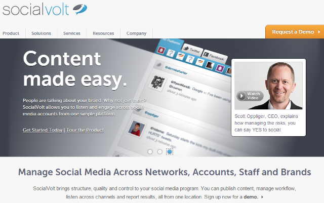 Social Volt, enterprise social media management tool