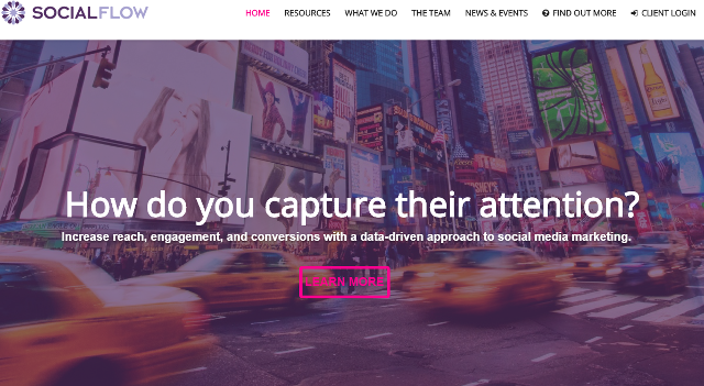 SocialFlow social media management tool