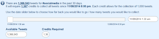 Track hashtags from last 30 days in Hashtracking