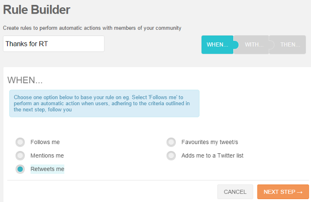 Twitter task automation tool in SocialBro Twitter task automation tool in SocialBro