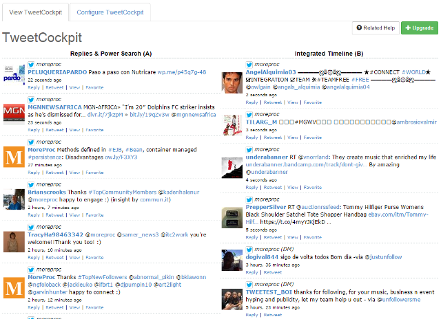 View TweetCockpit in SocialOomph