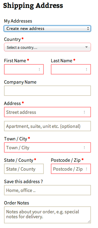 Add multiple shipping addresses in WooCommerce store