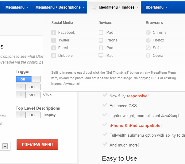 Best WordPress Plugin To Add Responsive, jQuery Mega Menus Best WordPress Plugin To Add Responsive, jQuery Mega Menus