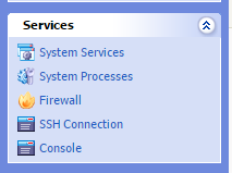 Click on System Services under Services in Virtuozzo Power panel