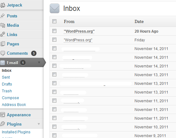How To Access Emails Directly From WordPress Dashboard