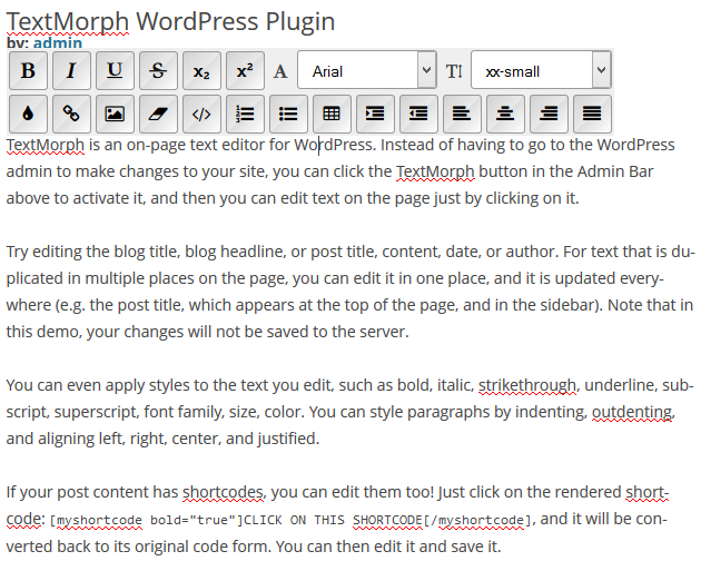 Inline Editor In WordPress To Edit Content From Front End