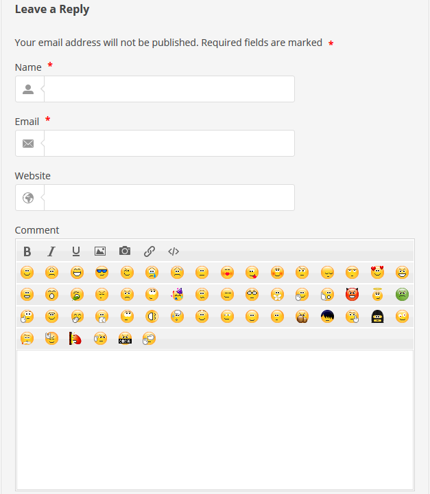 Add Smiley Face Images And Videos In Comments In WordPress