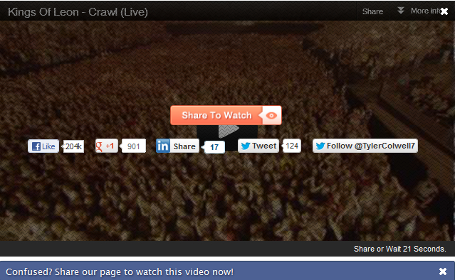 Overlay Social Sharing Buttons In YouTube Videos In WordPress
