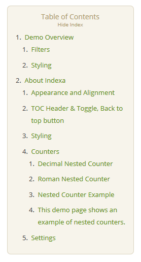 Create Index, Table Of Contents For Posts In WordPress Blog