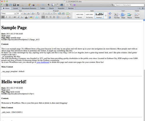 How To Download Entire WordPress Blog To A MS Word Document How To Download Entire WordPress Blog To A MS Word Document