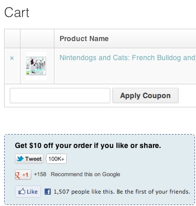 Offer discounts In WooCommerce For Users Who Like, Share  Offer discounts In WooCommerce For Users Who Like, Share