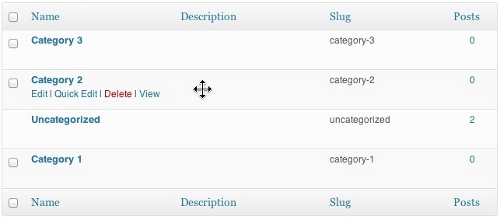 Re-order WordPress Posts, Categories, Tags By Drag And Drop