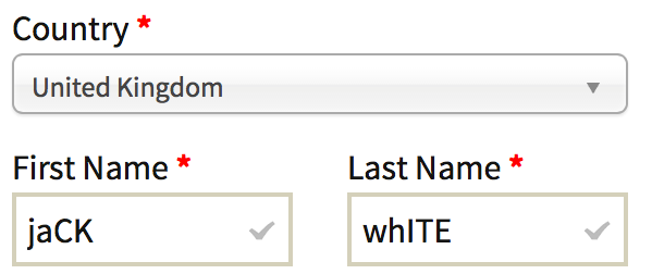Incorrect letter case for customer name in WooCommerce Incorrect letter case for customer name in WooCommerce