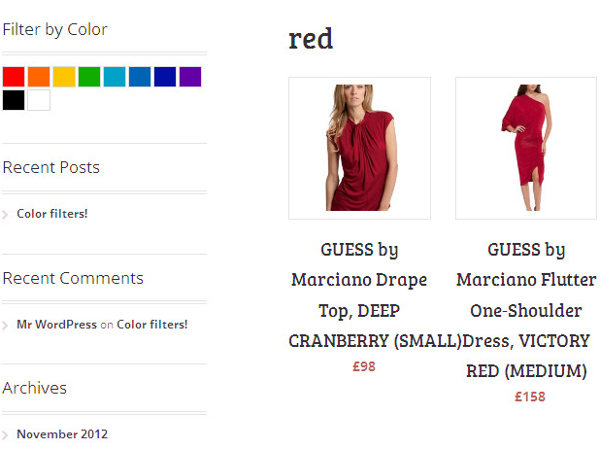 Let Users Search Products Based On Colors In WooCommerce Let Users Search Products Based On Colors In WooCommerce