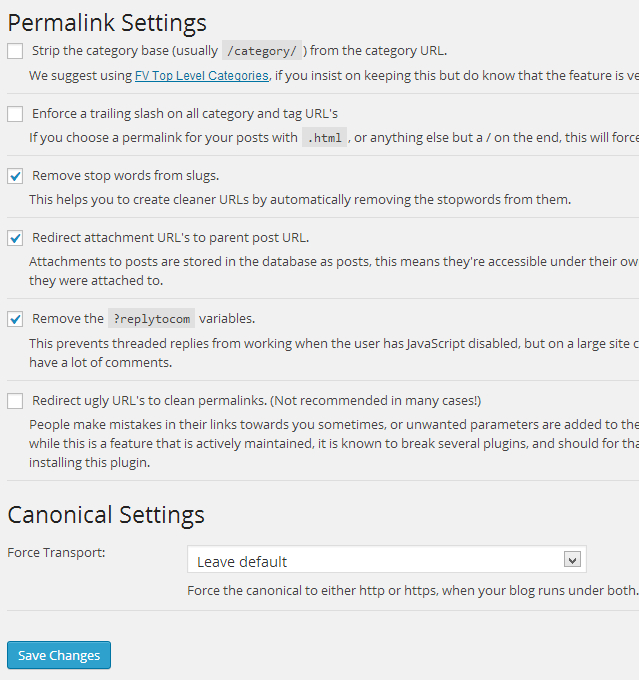Permalink settings for WordPress SEO by Yoast plugin Permalink settings for WordPress SEO by Yoast plugin