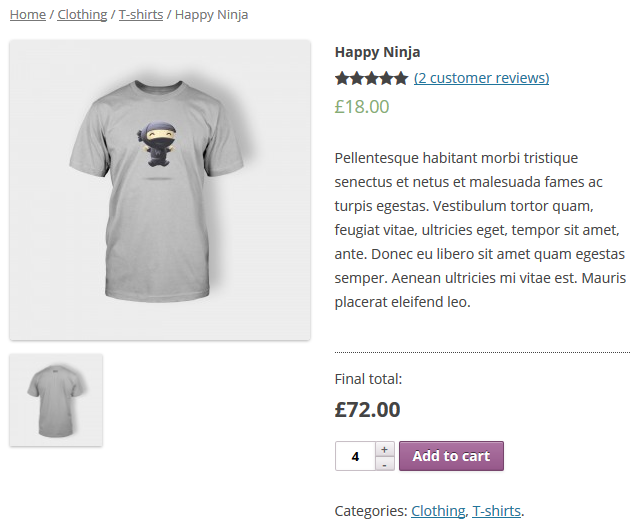 Price is updated for multiple quantities in WooCommerce store