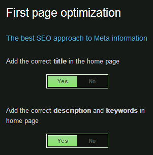 Title, meta description settings in SEO plugin by Squirrly