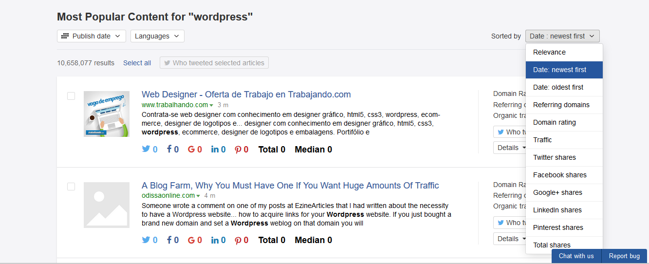 Most popular content by keyword in Ahrefs Most popular content by keyword in Ahrefs