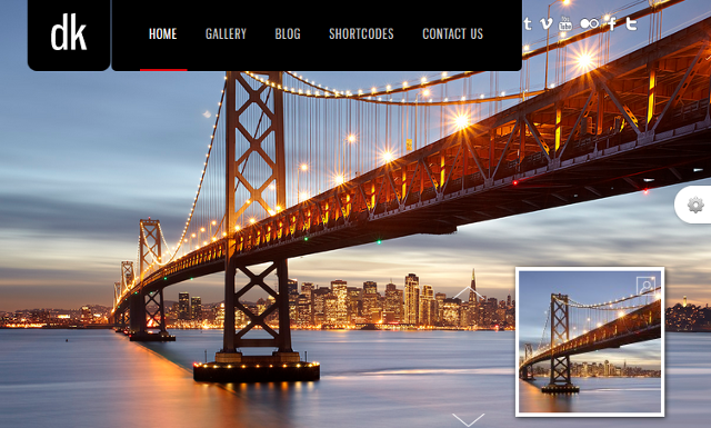 Fullscreen Photography WordPress Theme With Flip Gallery