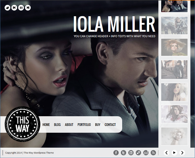 Responsive Full Screen Background Slider WordPress Theme Responsive Full Screen Background Slider WordPress Theme
