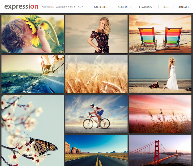 Responsive Photography WordPress Theme With Lightbox Gallery Responsive Photography WordPress Theme With Lightbox Gallery