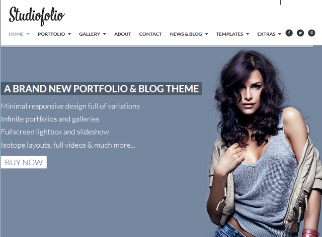 Responsive Portfolio WordPress Theme With Fluid Width Layout Responsive Portfolio WordPress Theme With Fluid Width Layout