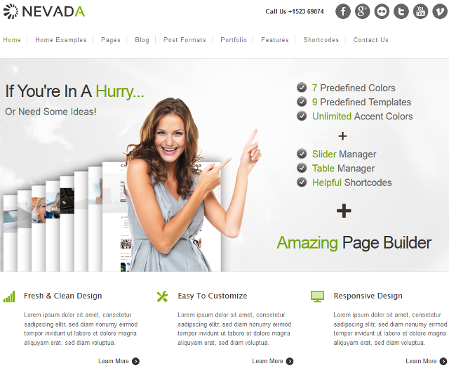 Responsive Business WordPress Theme With Page Creator Responsive Business WordPress Theme With Page Creator