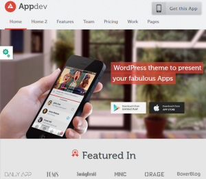 Top 5 Mobile App Showcase, Store, Developer WordPress Themes