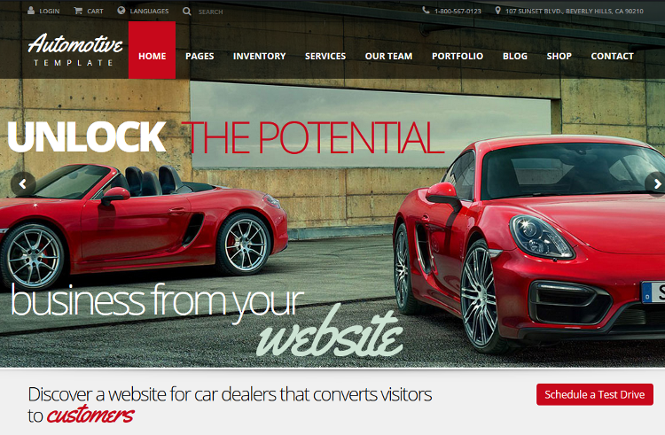 Automotive Car Dealership WordPress Theme Automotive Car Dealership WordPress Theme