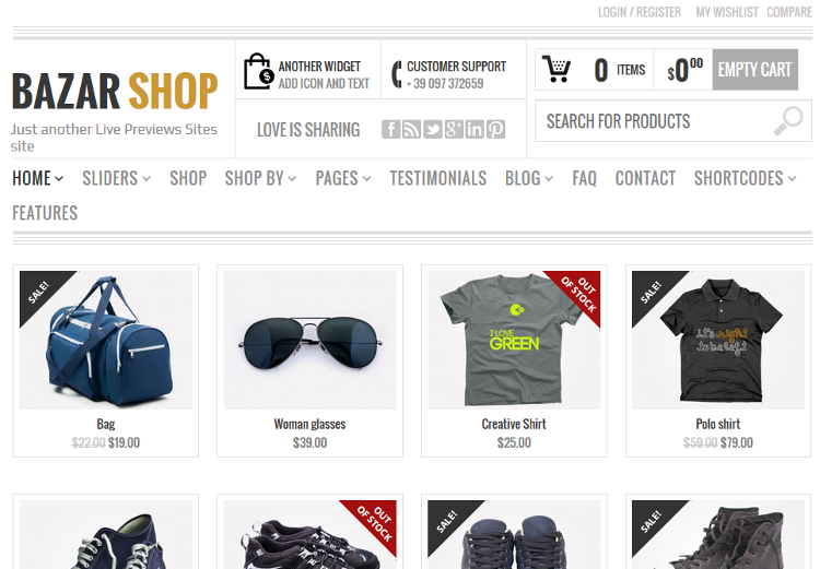 Bazar Shop WordPress Theme