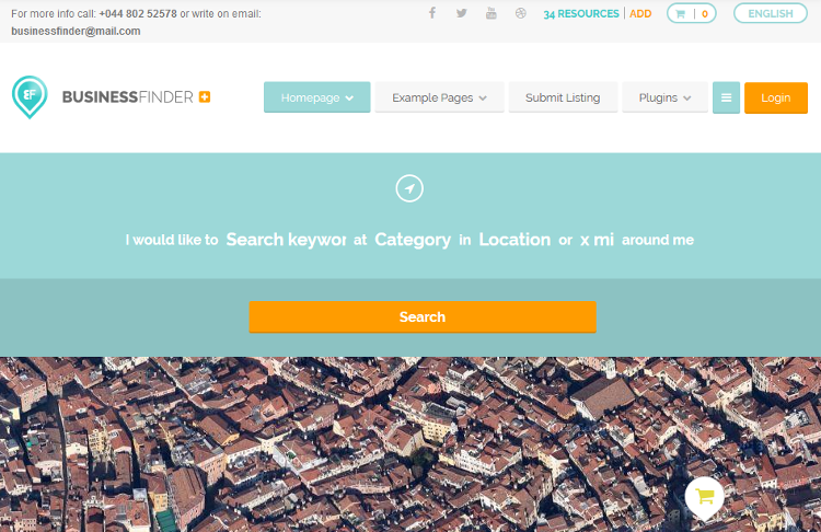 Business Finder WordPress Theme