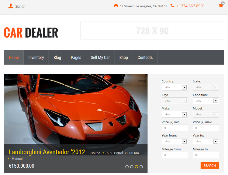 Car Dealer Automotive WordPress Theme Car Dealer Automotive WordPress Theme