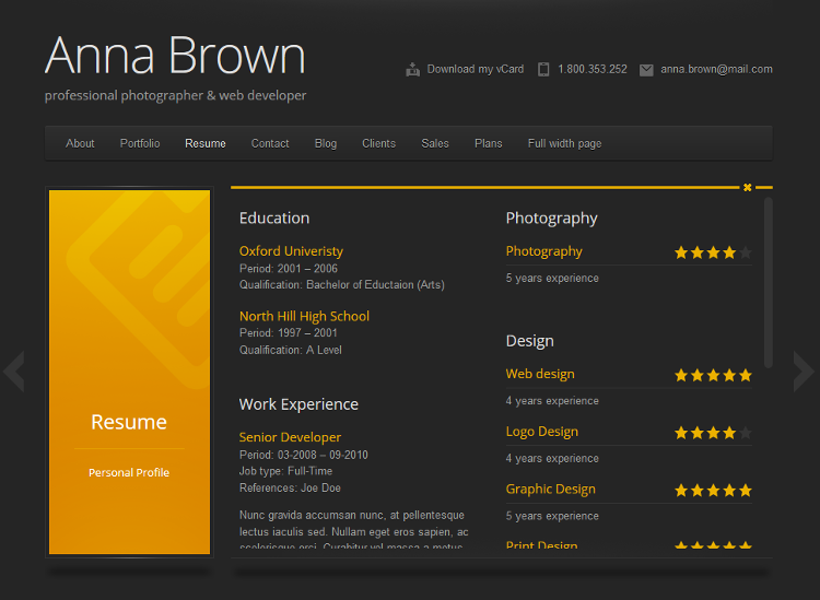 Cascade WordPress Theme Cascade WordPress Theme