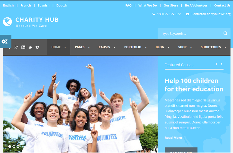 Charity Hub WordPress Theme Charity Hub WordPress Theme