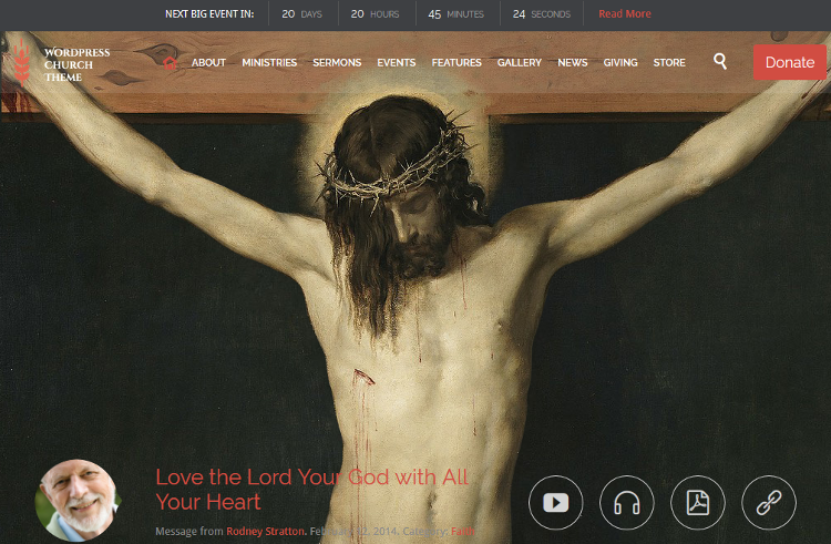 Church and Events WordPress Theme Church and Events WordPress Theme