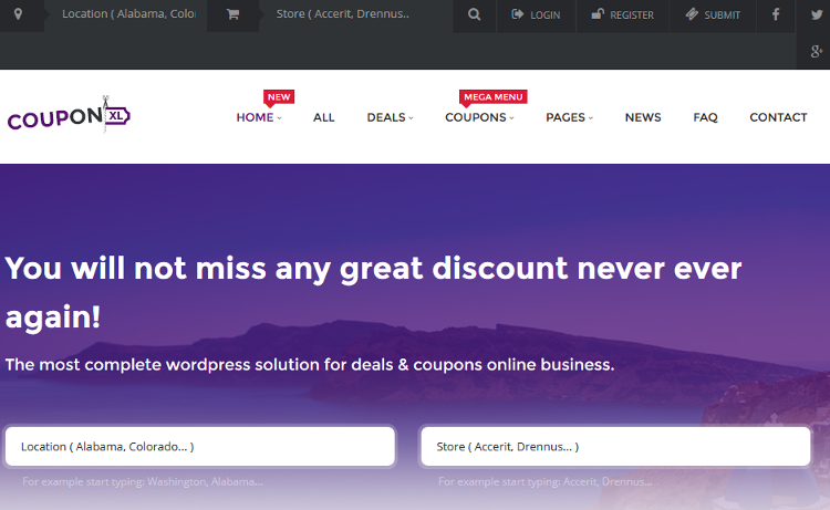 CouponXL WordPress Theme