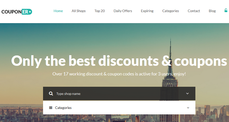 Couponer WordPress Theme