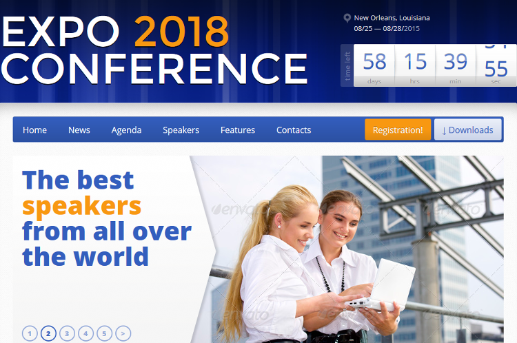 Expo18 WordPress Theme Expo18 WordPress Theme