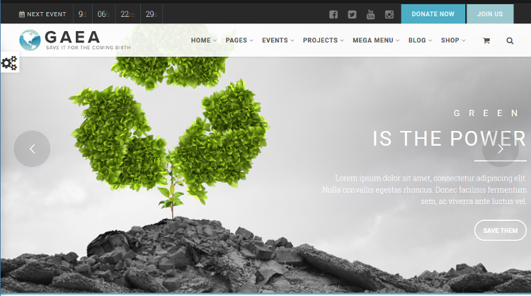 Gaea WordPress Theme Gaea WordPress Theme