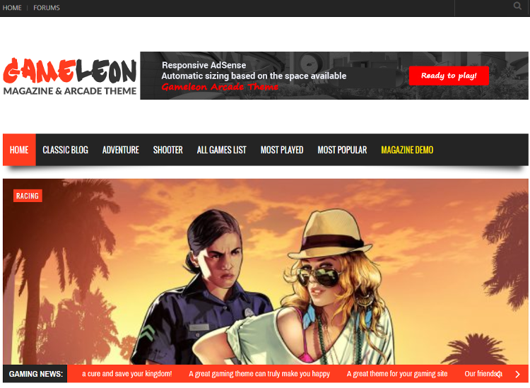 Gameleon WordPress Theme Gameleon WordPress Theme
