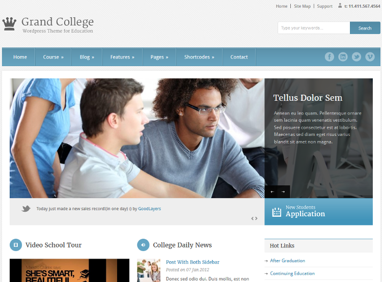 Grand College WordPress Theme