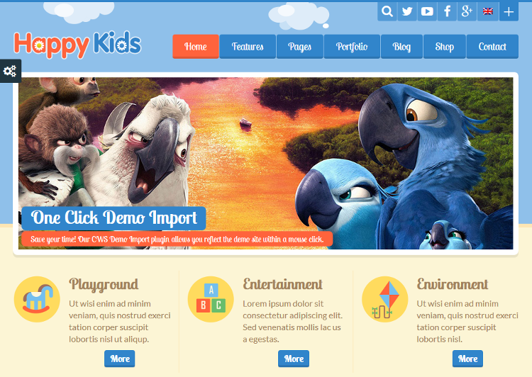 Happy Kids WordPress Theme