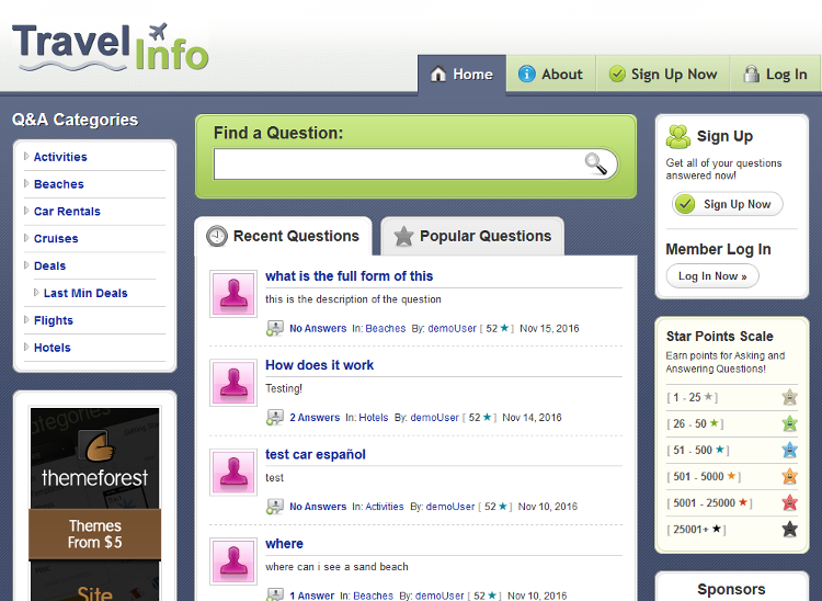 Instant Q&A WordPress Theme