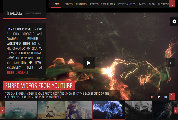 Invictus WordPress Theme