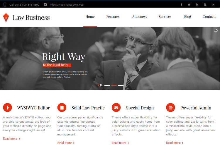LawBusiness WordPress Theme LawBusiness WordPress Theme