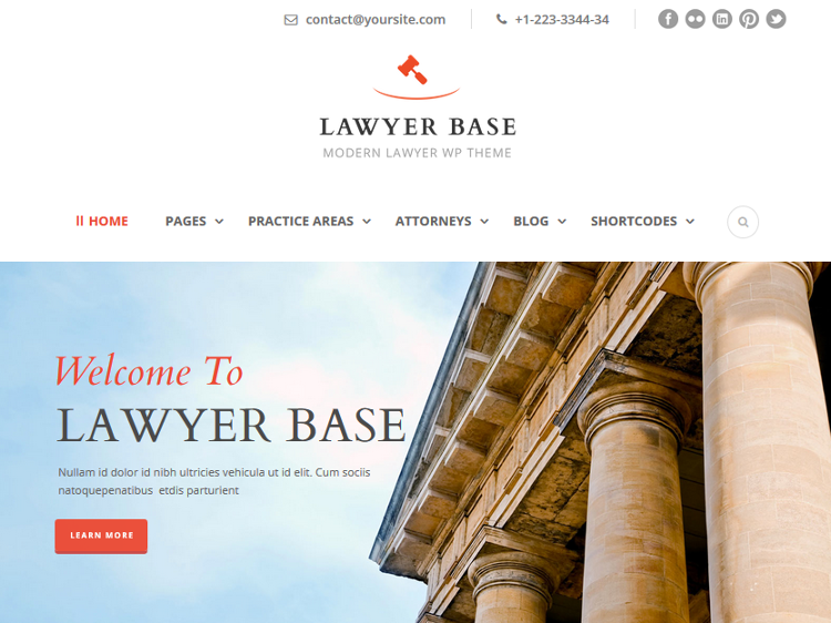 Lawyer Base WordPress Theme Lawyer Base WordPress Theme
